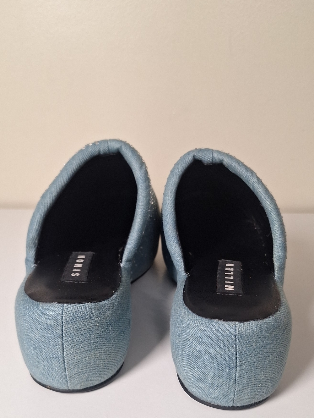 Simon Miller Light Blue Denim Embellished Bubble Platform Mule S1ze EU 39 - Picture 8 of 11